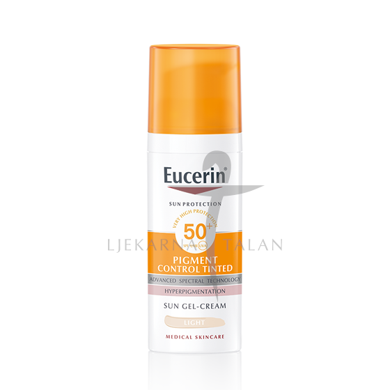  Pigment Control tinted gel-krema za zaštitu kože lica od sunca SPF50+, svijetla nijansa