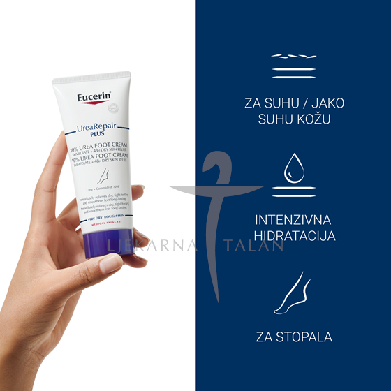 Eucerin UreaRepair krema za stopala sa 10% ureje i ceramidima