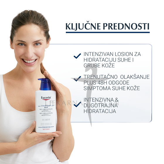 Eucerin UreaRepair losion za tijelo s 10% ureje i ceramidima, 400ml