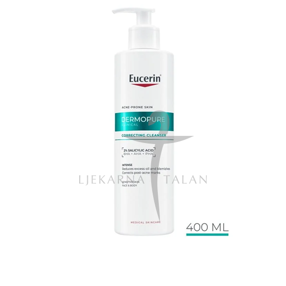 Eucerin DermoPure Clinical Gel za čišćenje s trostrukim djelovanjem za lice i tijelo 400ml  63830