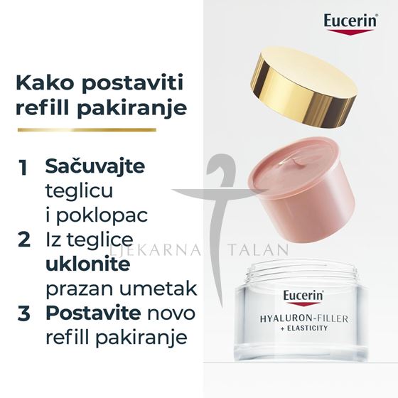 Eucerin Hyaluron-Filler + Elasticity Rose dnevna krema REFILL