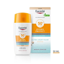Eucerin SUN Hydro Protect tinted ultra lagani fluid SPF50+, svijetla nijansa