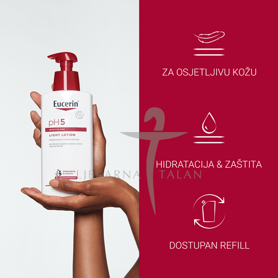Eucerin pH5 light losion za tijelo, 400 ml