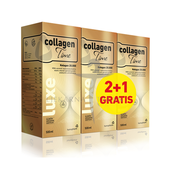  collagen Time luxe, 500ml, 2+1 gratis