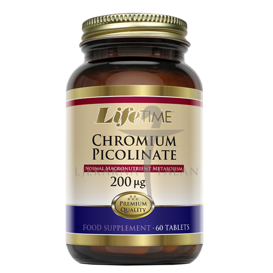 LifeTime KROMOV PIKOLINAT tablete, dodatak prehrani