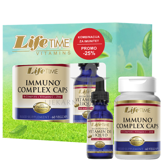 LifeTime IMMUNO COMPLEX kapsule + VITAMIN D3 kapi PROMO CIJENA, dodaci prehrani