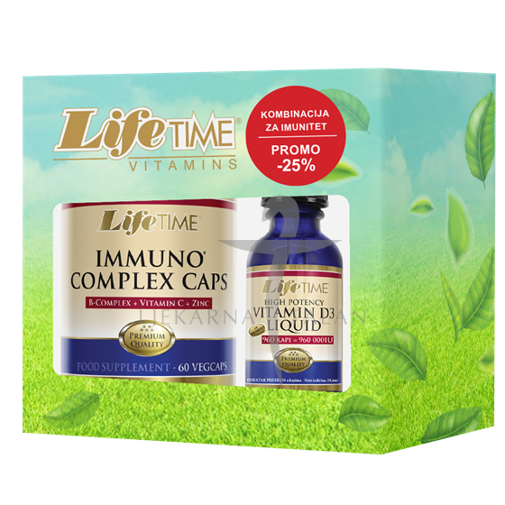LifeTime IMMUNO COMPLEX kapsule + VITAMIN D3 kapi PROMO CIJENA, dodaci prehrani