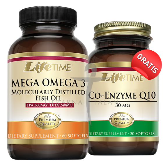 MEGA OMEGA 3 + GRATIS LifeTime KOENZIM Q10