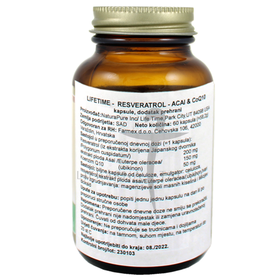  Resveratrol, Acai & CoQ10 kapsule + GRATIS Koenzim Q10