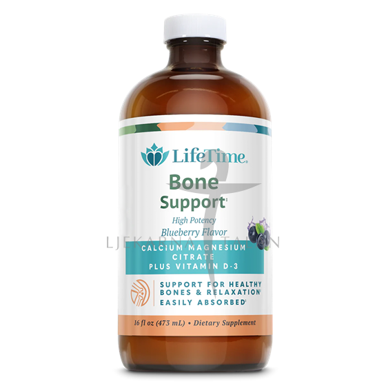 LifeTime Tekući Kalcij Magnezij citrat + vitamin D (okus borovnice) , dodatak prehrani
