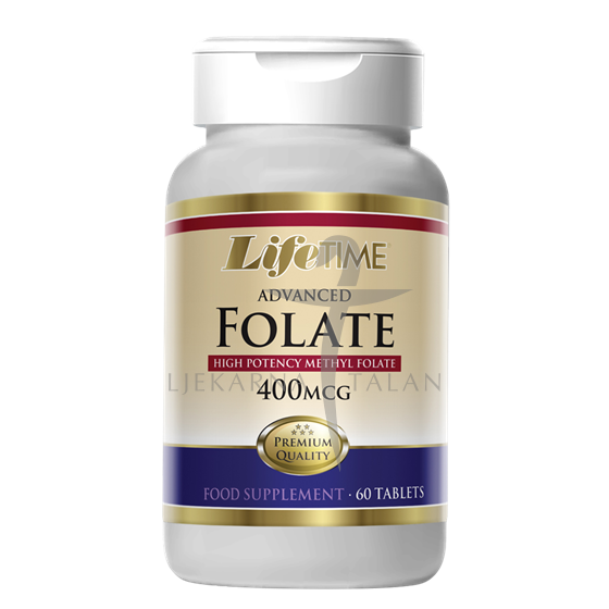 LifeTime ADVANCED FOLATE, tablete, dodatak prehrani