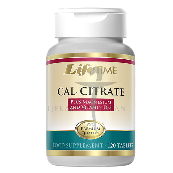 LifeTime CAL-CITRATE, Kalcijev citrat tablete, dodatak prehrani
