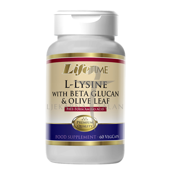 LifeTime L-LIZIN sa BETA GLUKANOM i LISTOM MASLINE, kapsule, dodatak prehrani
