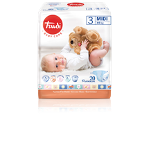 Trudi Pelene Midi 4-9 kg , 20 pelena