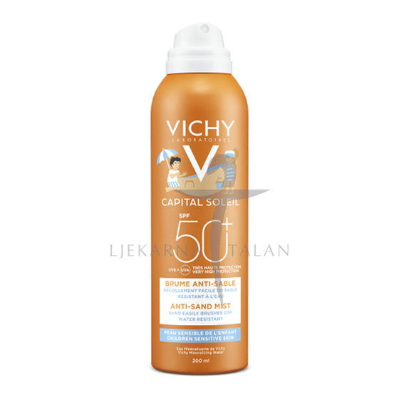 Ideal Soleil Dječji sprej protiv priljepljivanja pijeska na kožu SPF50+