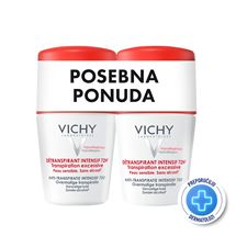 Vichy Deodorant Stress resist 72h roll-on (crveni) DUOPACK