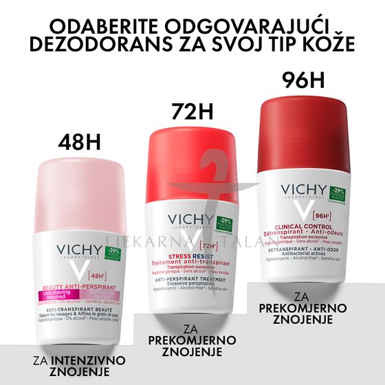 Vichy Deodorant Beauty antiperspirant (pink)