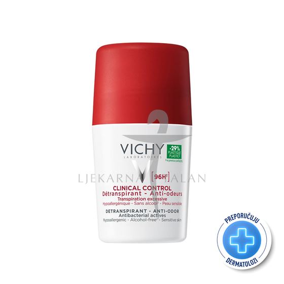 Vichy Deodorant Deodorant Clinical Control roll-on 96h DUOPACK