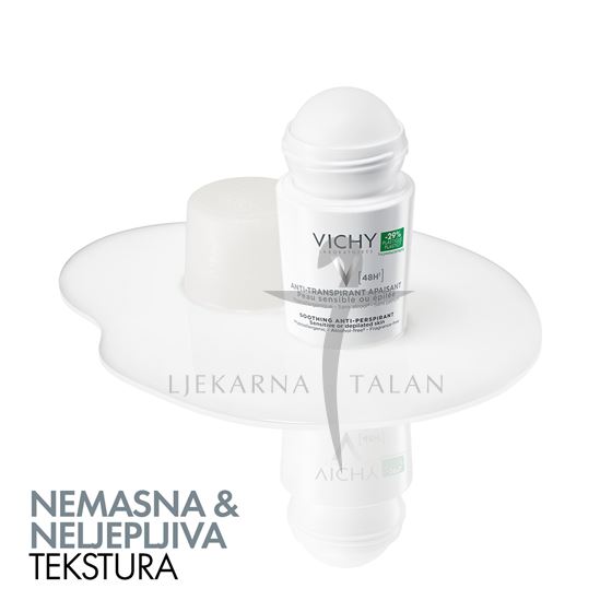 Vichy Deodorant roll-on 48h za osjetljivu kožu (bijeli) DUOPACK