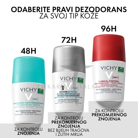 Vichy Deodorant Invisible resist 72h