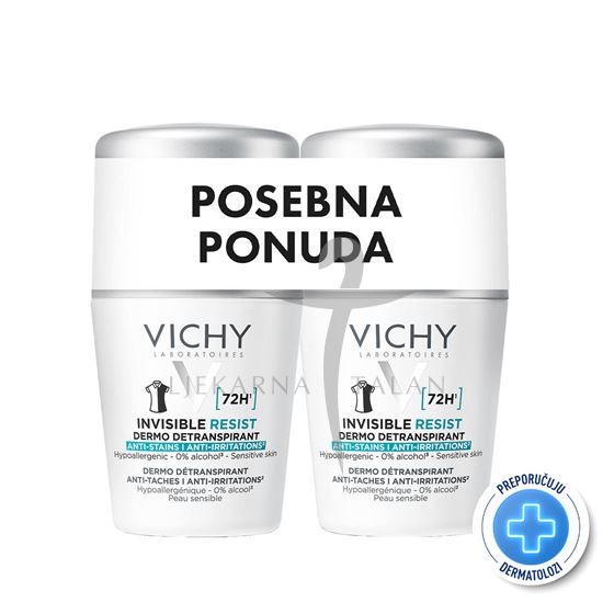 Vichy Deodorant Invisible resist 72h DUOPACK
