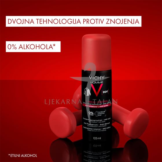 Vichy Homme Deodorant Clinical Control antiperspirant sprej protiv znojenja