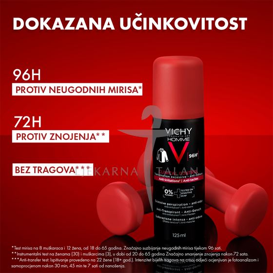 Vichy Homme Deodorant Clinical Control antiperspirant sprej protiv znojenja
