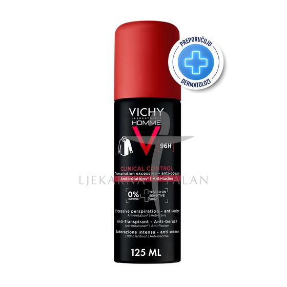 Vichy Homme Deodorant Clinical Control antiperspirant sprej protiv znojenja