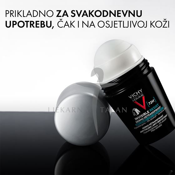 Vichy Homme Deodorant Invisible resist 72h roll-on