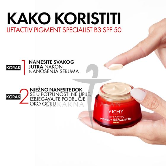 Vichy Liftactiv Pigment Specialist B3 krema protiv hiperpigmentacijskih mrlja SPF50
