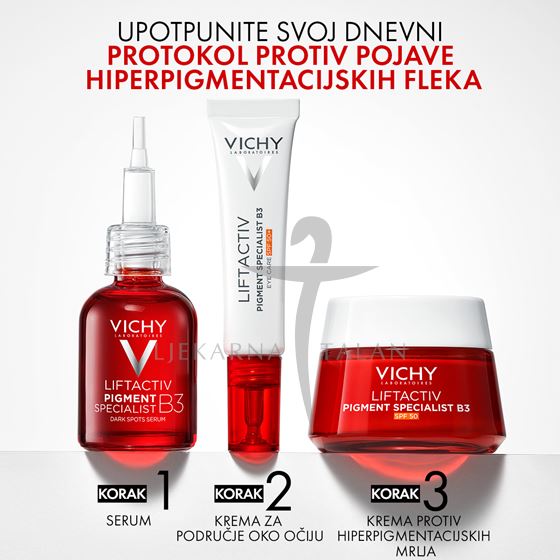 Vichy Liftactiv Pigment Specialist B3 krema protiv hiperpigmentacijskih mrlja SPF50