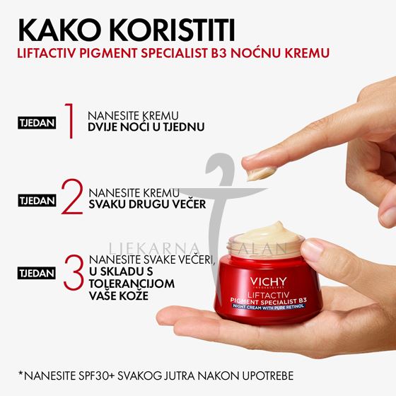 Vichy Liftactiv B3 Anti-dark spots noćna krema