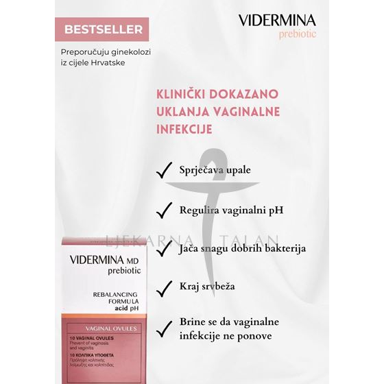 Vidermina Prebiotic vaginalete