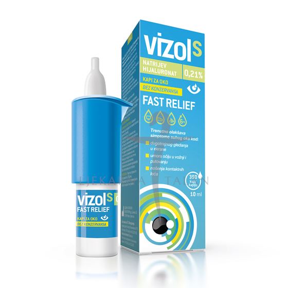 Vizol S 0,21% Fast Relief kapi za oko