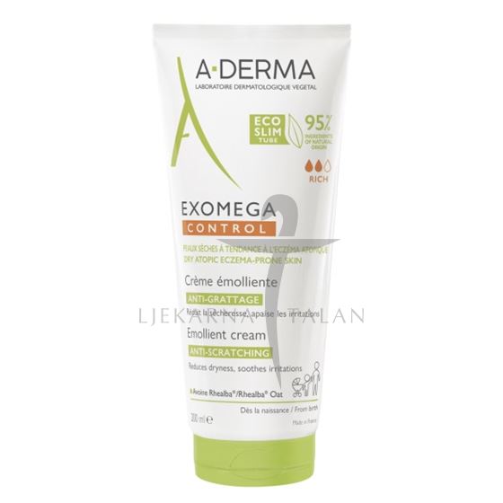 A-Derma Exomega control Emolijentna krema, 200ml