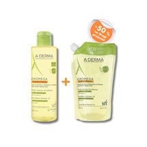 A-Derma Exomega Control emolijentno ulje za tuširanje, 500 ml + Refill, 500 ml PROMO