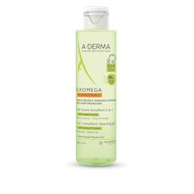 A-Derma EXOMEGA CONTROL emolijentni gel za čišćenje 2U1, 200ml