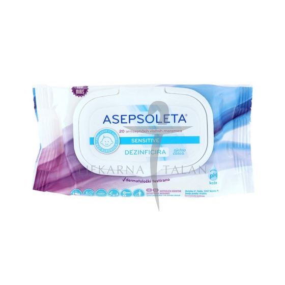 Asepsoleta SENSITIVE antiseptičke maramice