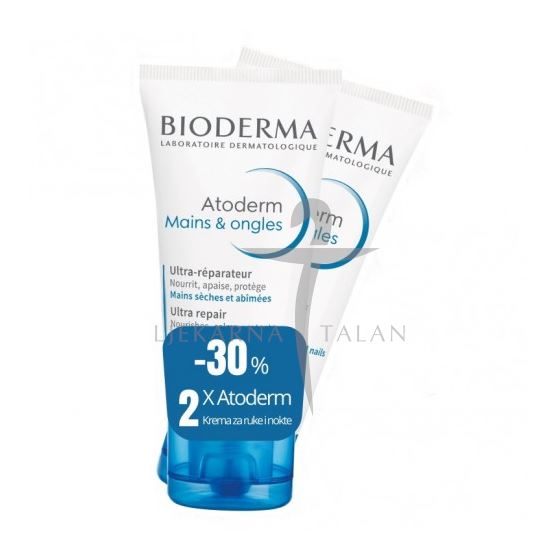 Atoderm Mains & Ongles, krema za ruke i nokte, duopack