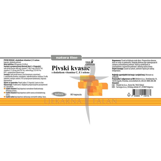 Biofarm Pivski kvasac kapsule