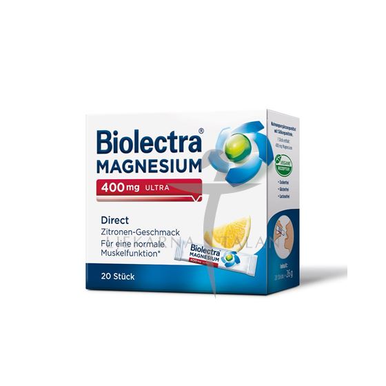 Biolectra Magnezij 400mg Ultra Direkt - limun