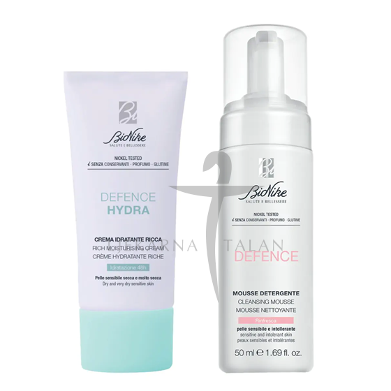 BioNike DEFENCE HYDRA Rich hidratantna krema + POKLON Pjena za umivanje, 50ml