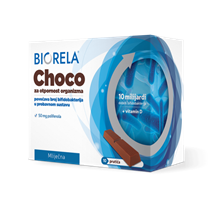 Biorela Choco mliječna čokolada, dodatak prehrani