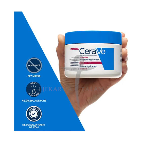 CeraVe Intenzivna hidratantna krema, 340g            