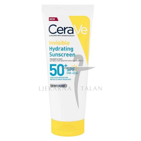 CeraVe Nevidljivi losion za zaštitu od sunca, SPF 50+, vrlo visoka zaštita, 75ml