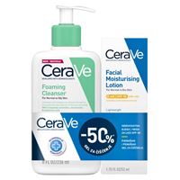 CeraVe Pjenušavi gel za čišćenje 236ml + Hidratantna njega SPF50 52ml