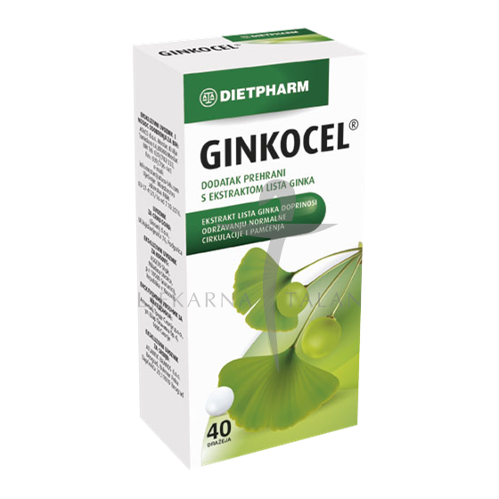 Ginkocel, dražeje