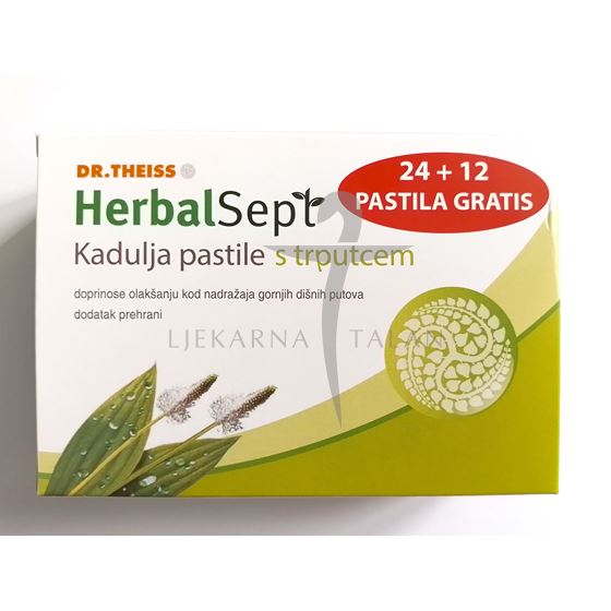 Herbalsept Kadulja pastile s trputcem PROMO
