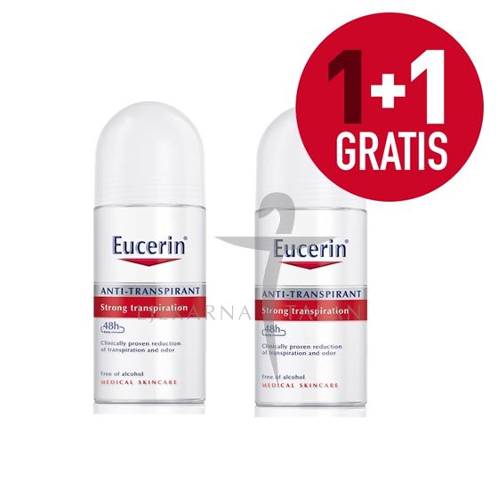 Antiperspirant roll-on 48h, 1+1 gratis
