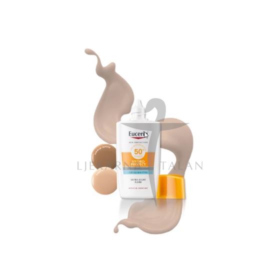 Eucerin Hydro Protect ultra lagani tinted fluid SPF 50+, srednje tamna nijansa
